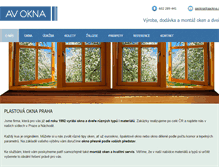 Tablet Screenshot of aaokna.cz